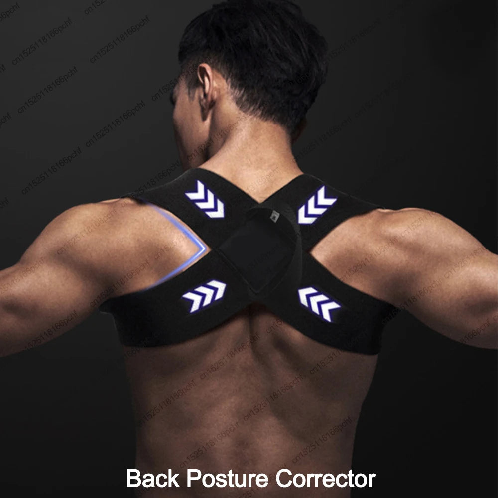 Corrector de postura de espalda, cinturón ajustable para clavícula, columna vertebral, Unisex, parte superior de la espalda, hombros, corrección de postura Lumbar, moldeador de cuerpo