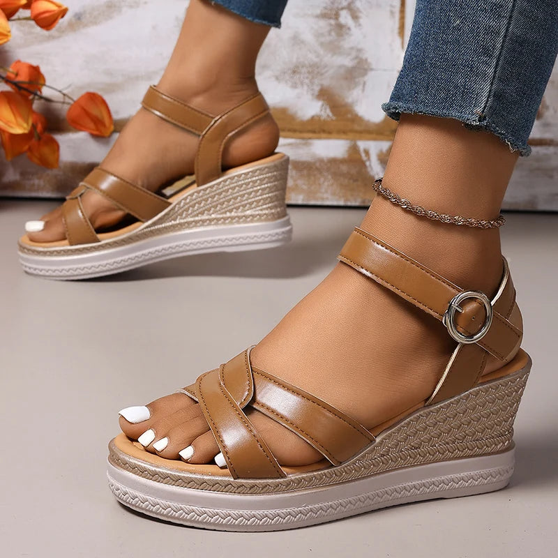Sandalias de Plataforma con Cuña | Mujer | Verano 2025