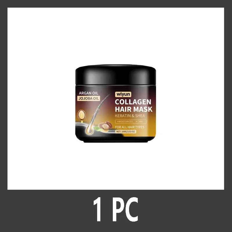 Mascarilla hidratante para el cabello con queratina, acondicionador suave y liso, Frizz, cuidado del cabello dañado, reparación del cabello dañado, restauración de brillo