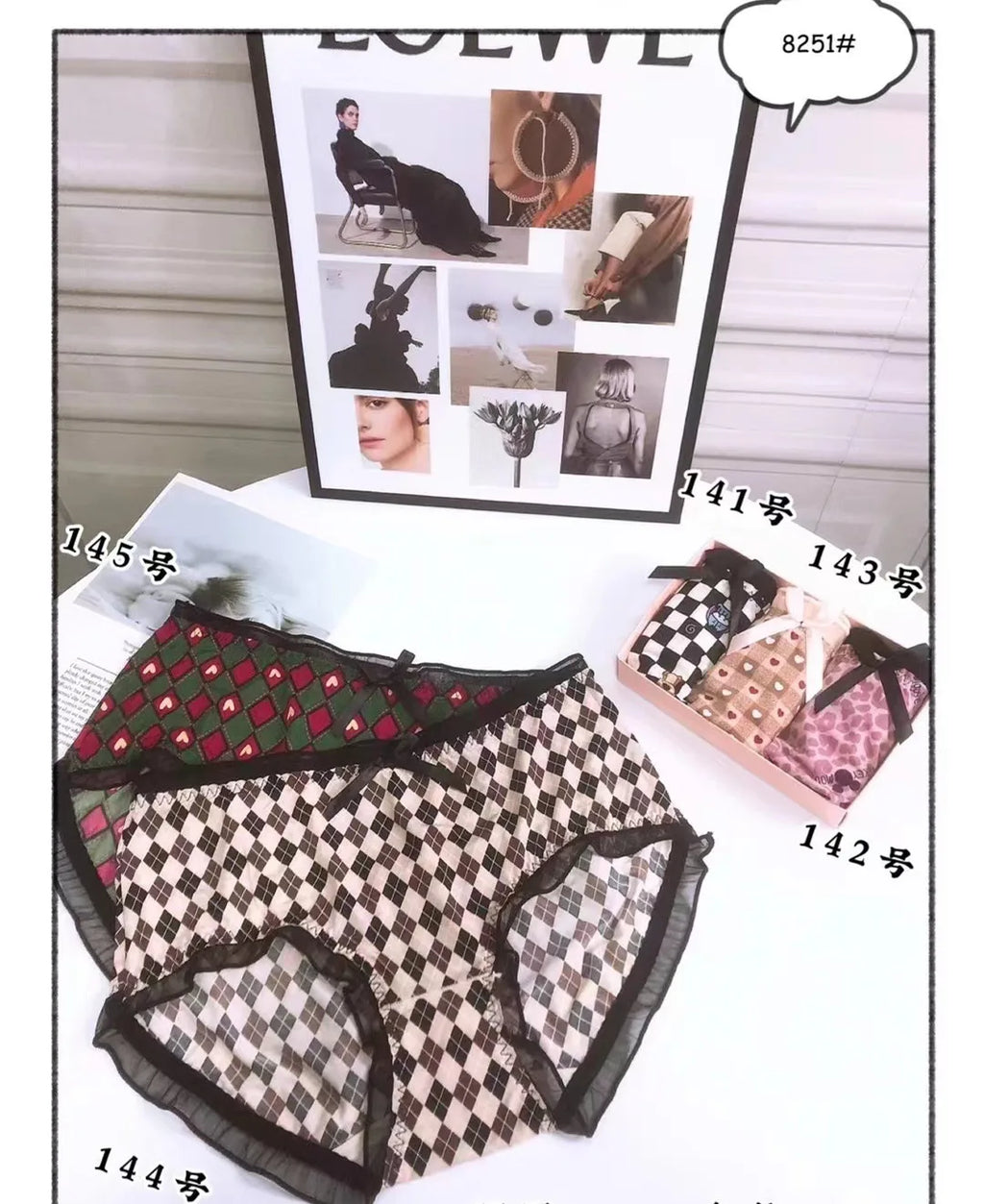 Bragas con Volantes y Lazo Floral | Talla Grande