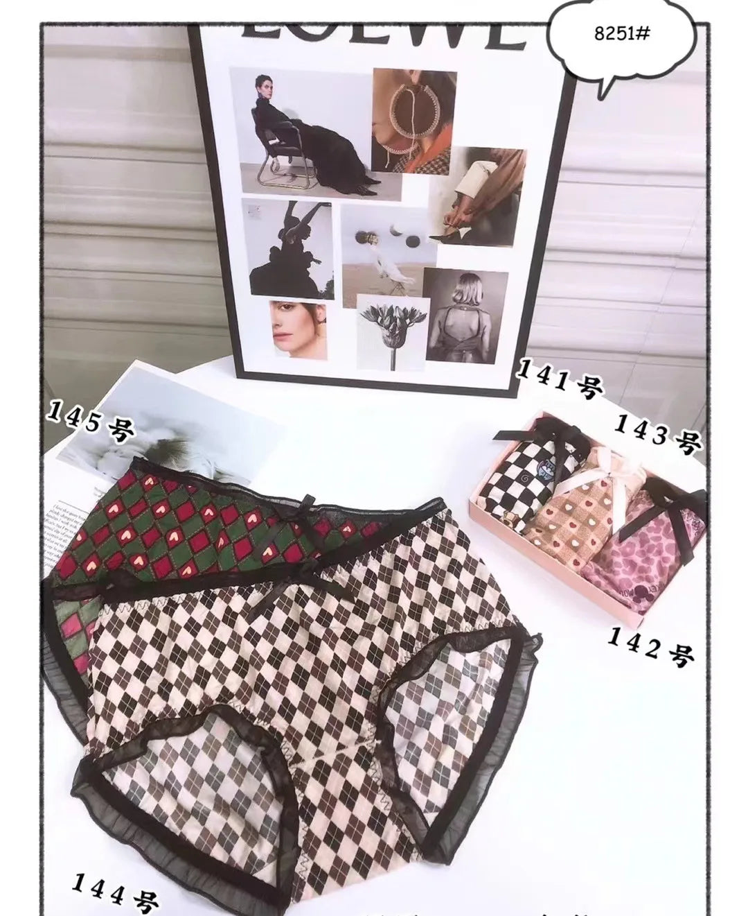 Bragas con Volantes y Lazo Floral | Talla Grande