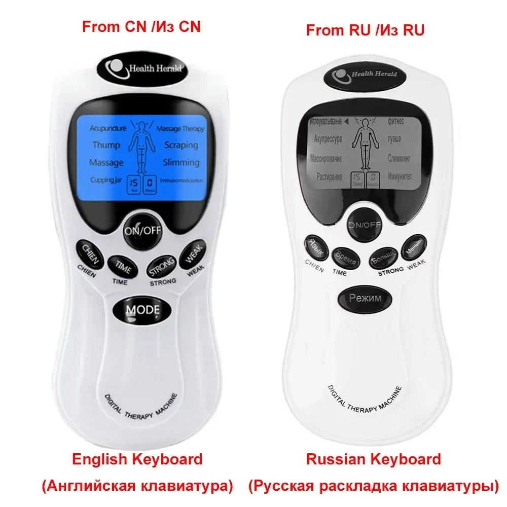 Masajeador Muscular TENS Eléctrico | Terapia Digital Pulso Estimulador | Cuidado Cuerpo Completo