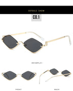 Gafas de Sol Poligonales Ojo de Gato Sexy Casual Tendencia Tico