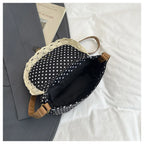 Bolso de Lunares Retro Francés para Mujer, Hombro y Bandolera