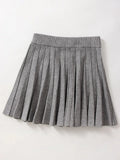 Minifalda Plisada de Punto | Cintura Alta | Estilo Coreano | Tico Trendy