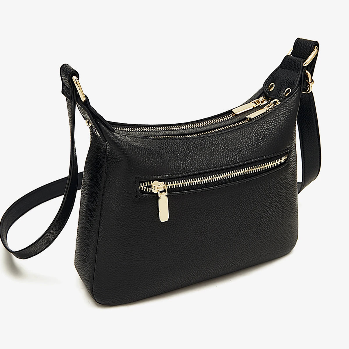 LAORENTOU bolso de hombro de cuero genuino para mujer 2025 nuevo bolso cruzado de cuero suave de gran capacidad a la moda para mamá