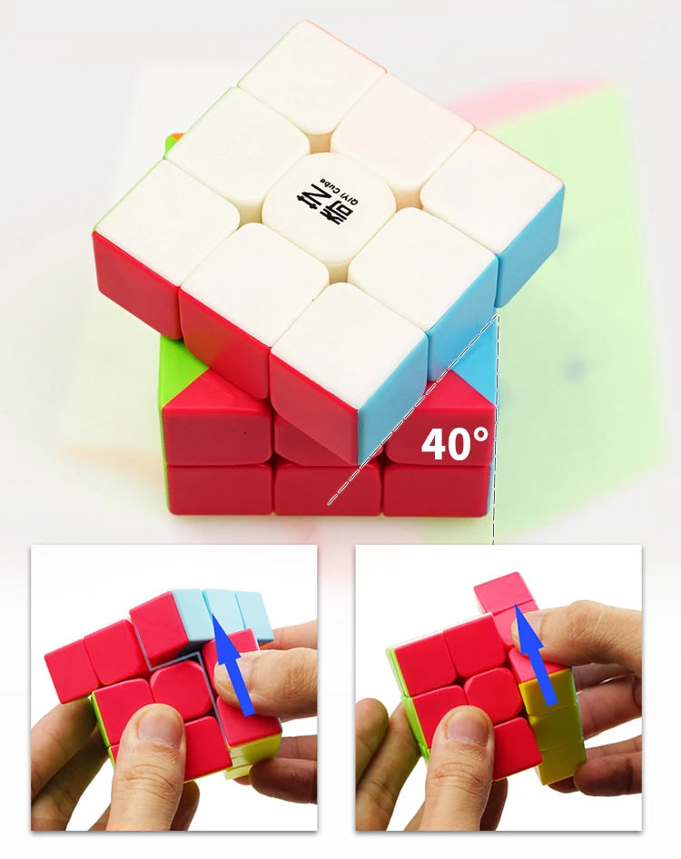 Cubo Mágico De Velocidad 3x3x3 | Sin Pegatinas Juguete Educativo | Antiestrés Memoria Lógica