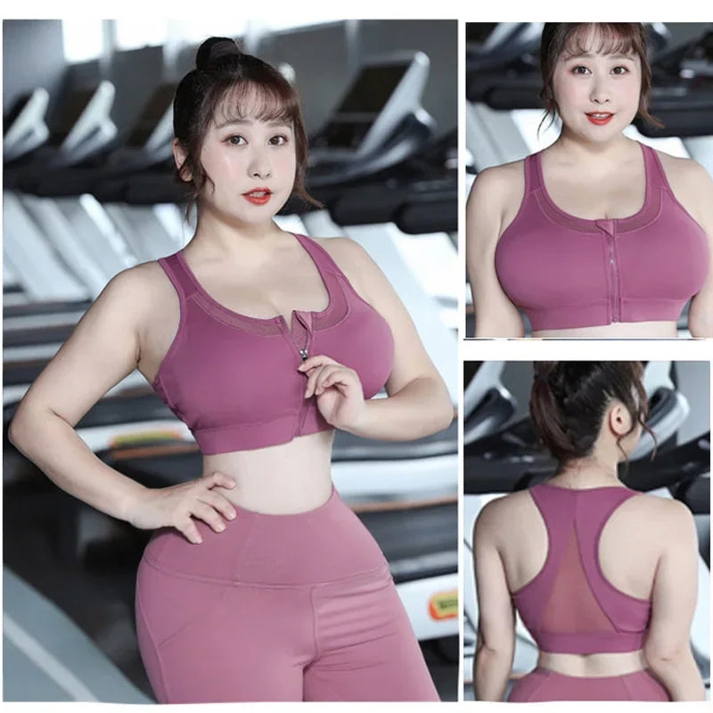 Cloud Hide-Top deportivo de S-5XL para mujer, sujetador de Yoga, sostén push-up, camiseta de gimnasio BH, ropa deportiva a prueba de golpes, Top de talla grande