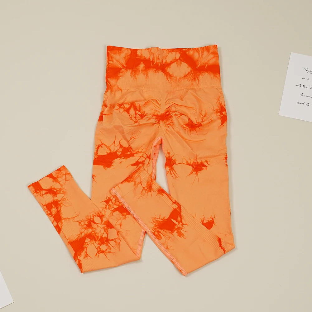 VEQKING Pantalones de yoga sin costuras para mujer, leggings deportivos de cintura alta, elásticos, de secado rápido, pantalones ajustados para gimnasio y entrenamiento