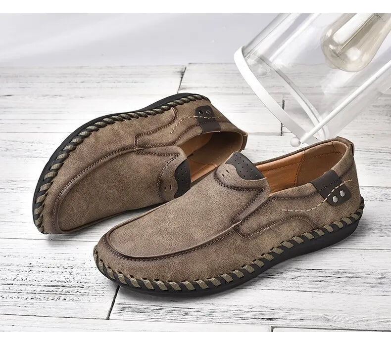 Mocasines Lujo Hombre ∣ Cuero Suave ∣ Zapatos Cómodos para Conducir