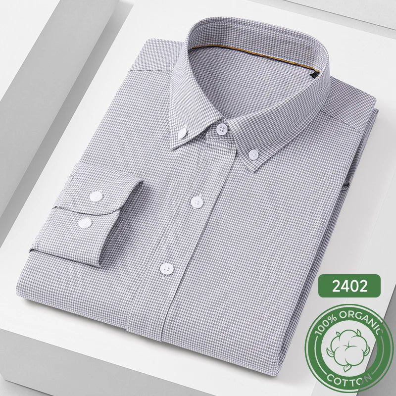 Camisa Rosa Pata de Gallo | 100% Algodón | Ajuste Formal | Top Clásico Hombre  | Ticotrendy