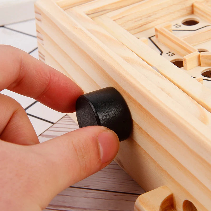 Juego De laberinto, laberinto De madera, rompecabezas para niños y adultos, juguetes IQ, Educación Montessori, coordinación mano-ojo, Juegos De Ingenio