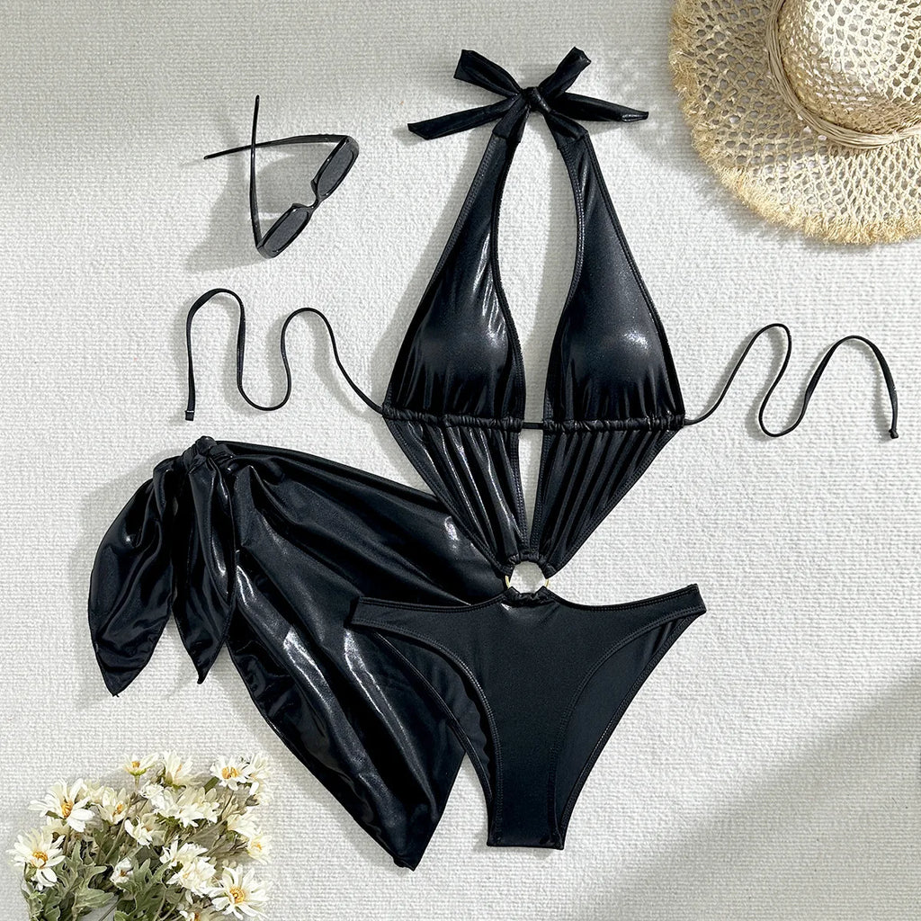 Bikini Brillante de Dos Piezas - Para Brillar en la Noche en la Playa