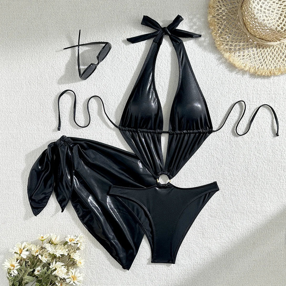 Bikini Brillante de Dos Piezas - Para Brillar en la Noche en la Playa