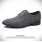 Zapatos Hombre Lona Formales Casuales Punta Puntiaguda Geométricos | Verano