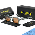 Gafas de Sol Polarizadas Caterside | Montura Cuadrada de Acetato | Nueva Actualización