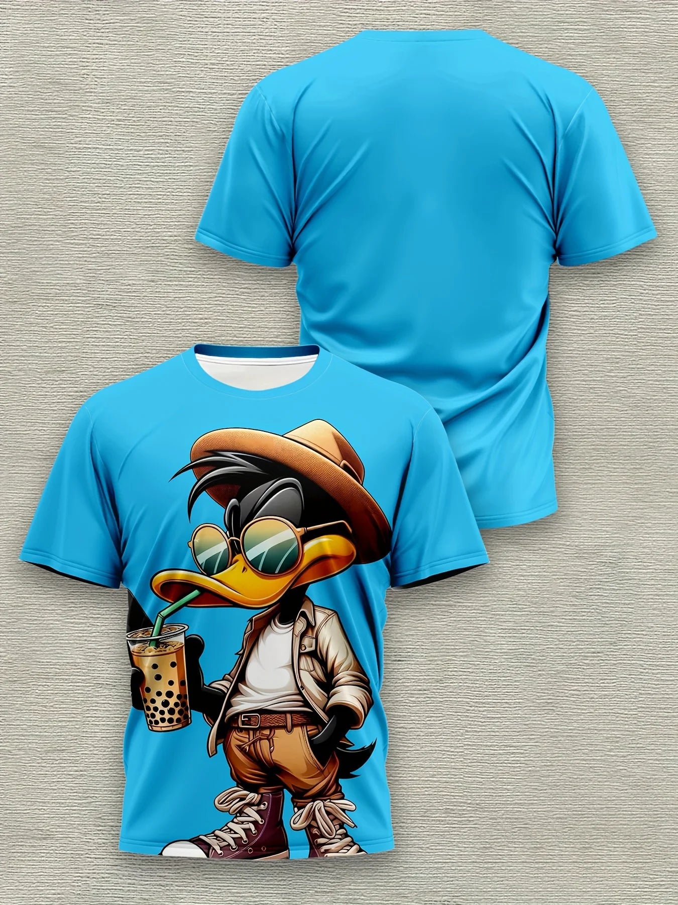 Camiseta Hombre Verano Estampado 3D Animal | Moda Urbana Secado Rápido Transpirable