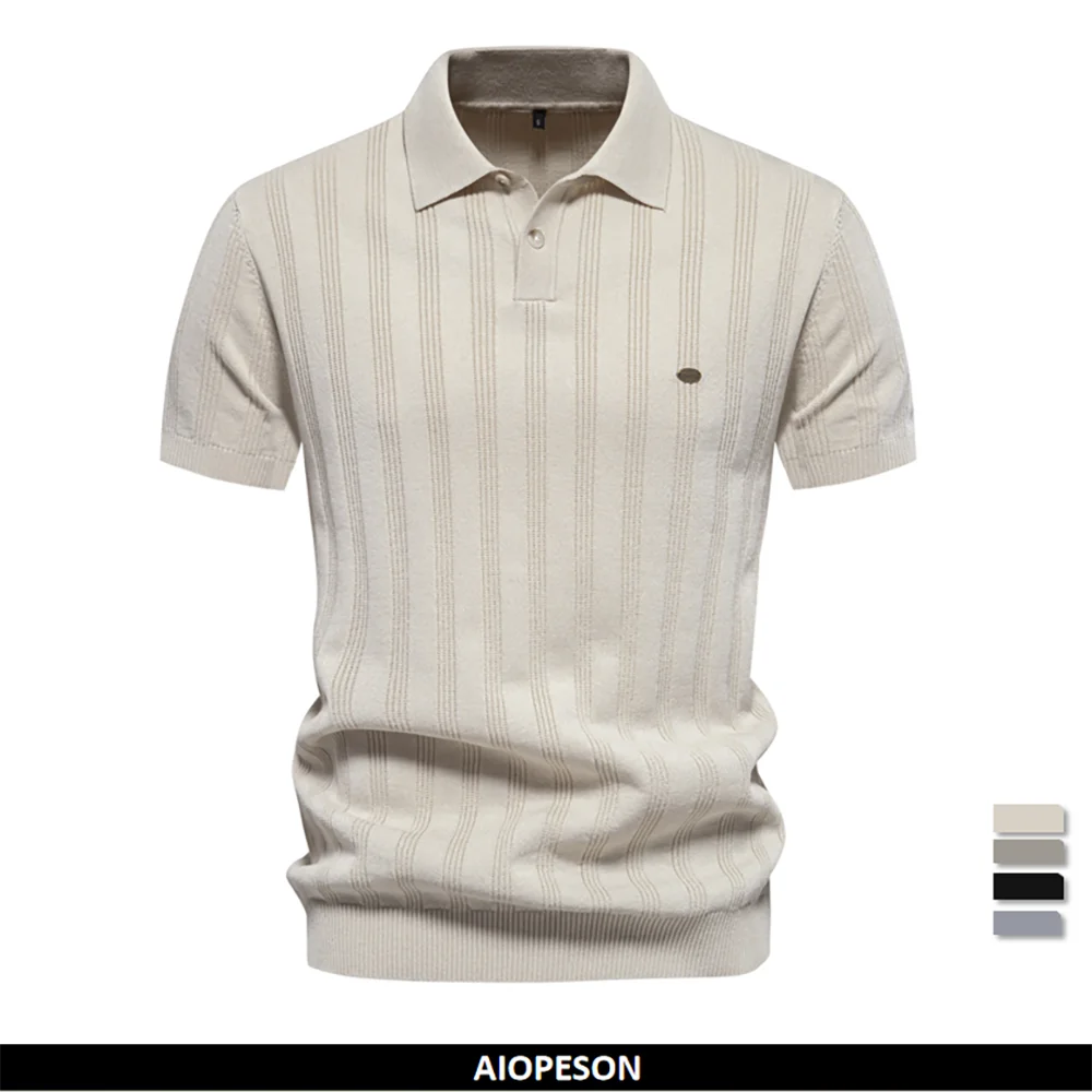 Polo Punto Acanalado Texturizado Hombre | Transpirable Fresco | Tallas S-XXL | Tico Trendy