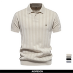 Polo Punto Acanalado Texturizado Hombre | Transpirable Fresco | Tallas S-XXL | Tico Trendy