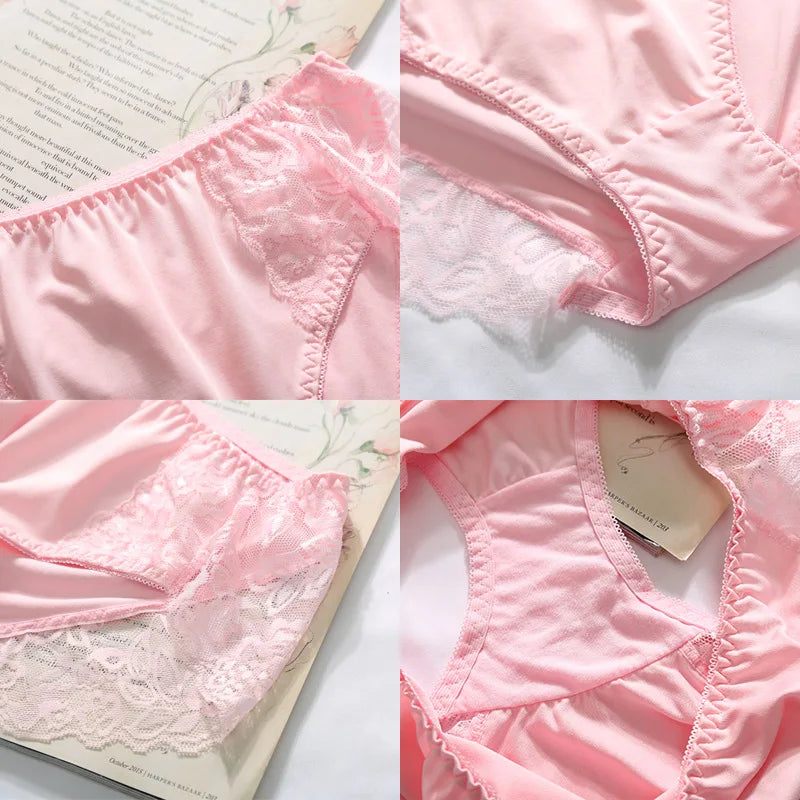 Set de Bragas de Encaje | 3 Piezas | Talla Grande 7XL