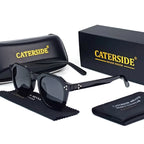 Gafas de Sol Polarizadas CATERSIDE | Montura Poligonal TR90 Ultraligera | UV400