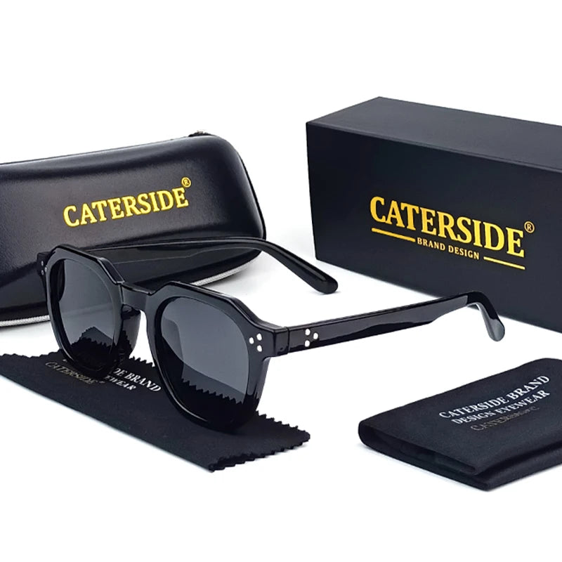 Gafas de Sol Polarizadas CATERSIDE | Montura Poligonal TR90 Ultraligera | UV400