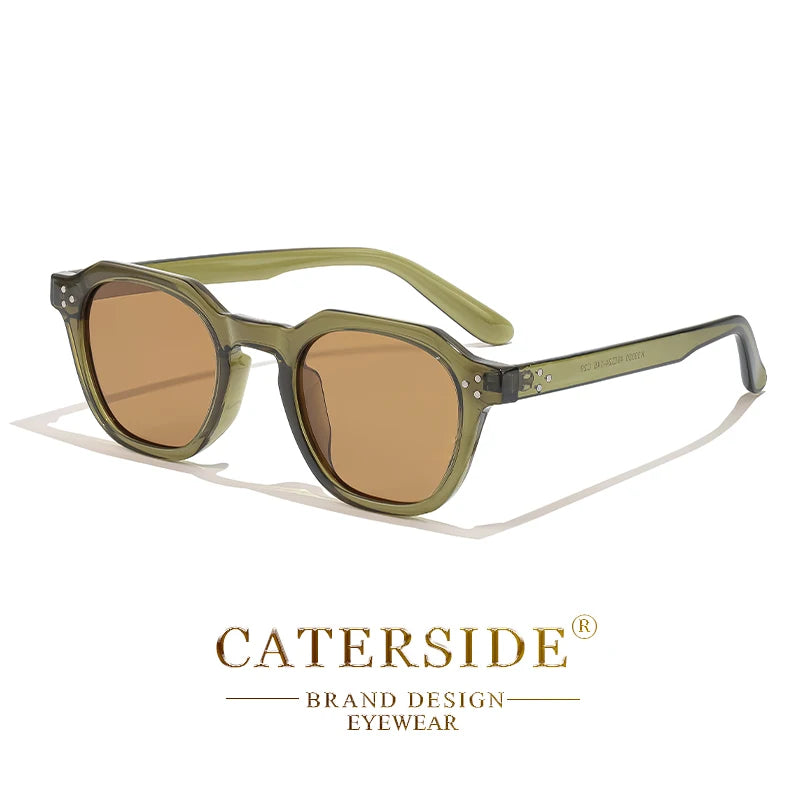 Gafas de Sol Polarizadas CATERSIDE | Montura Poligonal TR90 Ultraligera | UV400