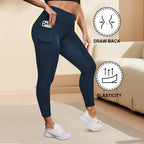 Leggings Yoga Talla Grande | Cintura Alta con Bolsillos | Levantamiento de Glúteos | Tico Trendy