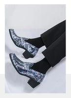 Zapatos Oxford Hombre Ticotrendy Piel Dividida Estampado Animal Sin Cordones | Elegantes