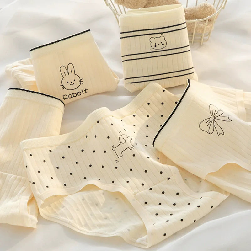 Bragas de Algodón Estampadas | Set de 5 Piezas