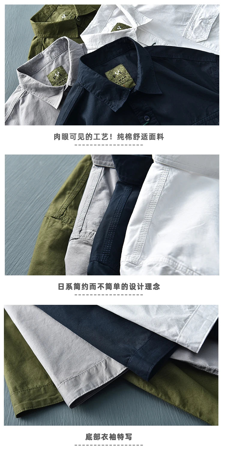 Camisa Casual Hombre | Algodón Puro | Parches Tridimensionales | Manga Corta | Ticotrendy