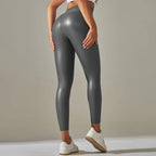 Leggings Cuero Verano Mujer | Cintura Alta Efecto Push Up | Piel Sintética
