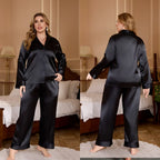 Conjunto de Pijama con Encaje Translucido | Talla Grande