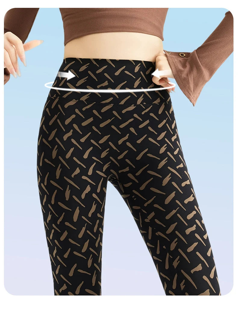 Leggings Piel Tiburón Estrellas | Impresión Cielo Elástico | Cintura Alta Correr Yoga P-O | Ticotrendy