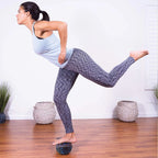 Rodillo de masaje semicircular para Yoga, rodillo de espuma semicircular de alta densidad, camilla trasera de 30cm, multifunción para gimnasio en casa