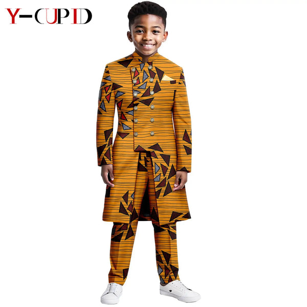 Conjunto Blazer Dashiki Top Pantalón Niño | Formal | Tallas XS-XXL | Tico Trendy