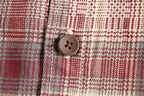 Camisa Retro Hombre | Cuadros Tartán | Algodón Tejido | Corte Holgado | Ticotrendy