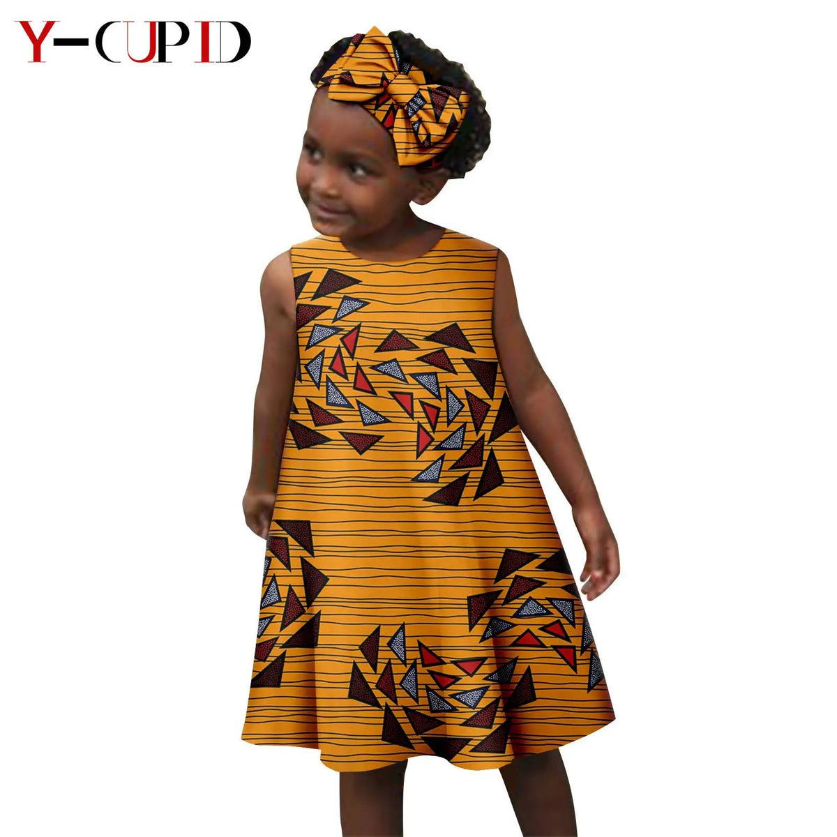Vestido Acampanado Algodón Verano Niña | Diadema a Juego | Tallas XS-XXL | Tico Trendy