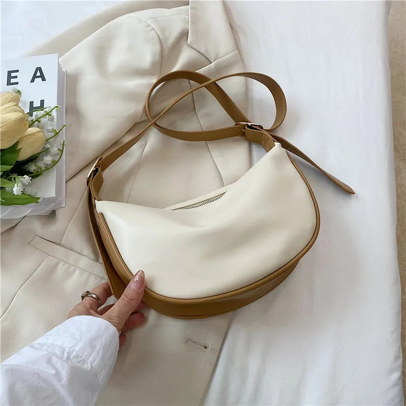 Bolso Cruzado Mujer Cuero PU Hombro Portátil Hobo