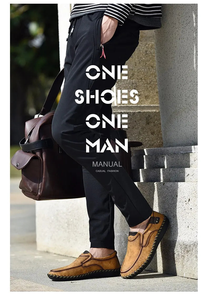 Mocasines Lujo Hombre ∣ Cuero Suave ∣ Zapatos Cómodos para Conducir