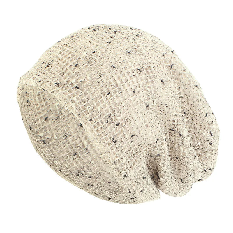Nuevas Gorros de doble uso para mujer, gorros de malla de algodón para verano, gorros finos, gorros informales para exteriores, gorros con bufanda, Gorros para niñas