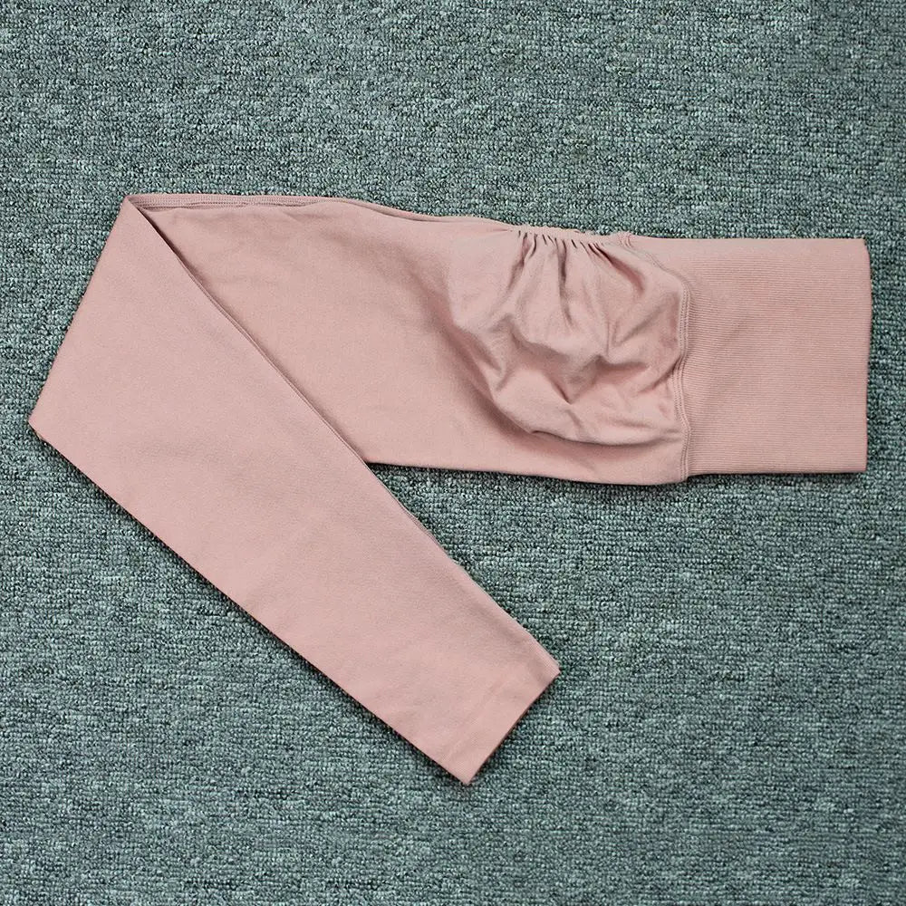 Pantalones Yoga Cintura Alta | Mallas Sin Costuras Realce Cadera | Elásticas Sólidas para Gimnasio | Tico Trendy