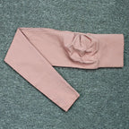 VEQKING, pantalones de Yoga de cintura alta para mujer, mallas deportivas sin costuras para realzar la cadera, mallas elásticas sólidas de realce para gimnasio, pantalones de entrenamiento para Fitness