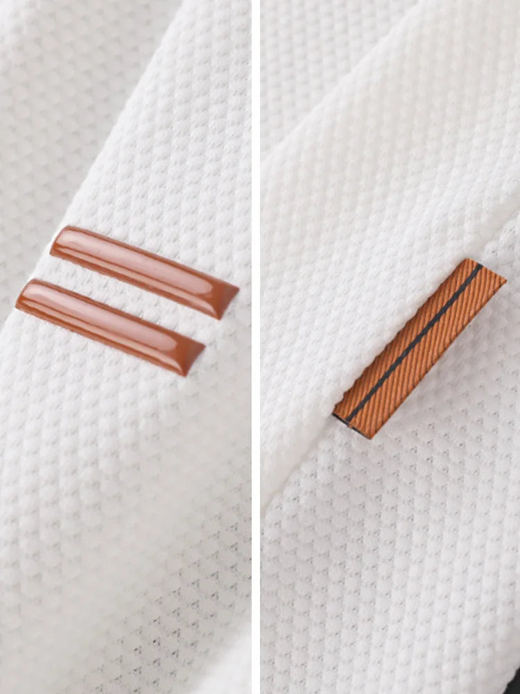 Polo Negocios Hombre ∣ Lujo Suave ∣ Estilo Tropical Elegante