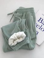 Pantalón Bombacho Felpa | Terciopelo Cálido | Oversize 4XL | Moda Coreana