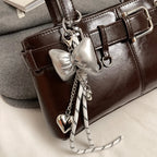 Bolso Hombro Diseño Hebilla Cinturón Lujo | Moda Versátil Tendencia Costa Rica
