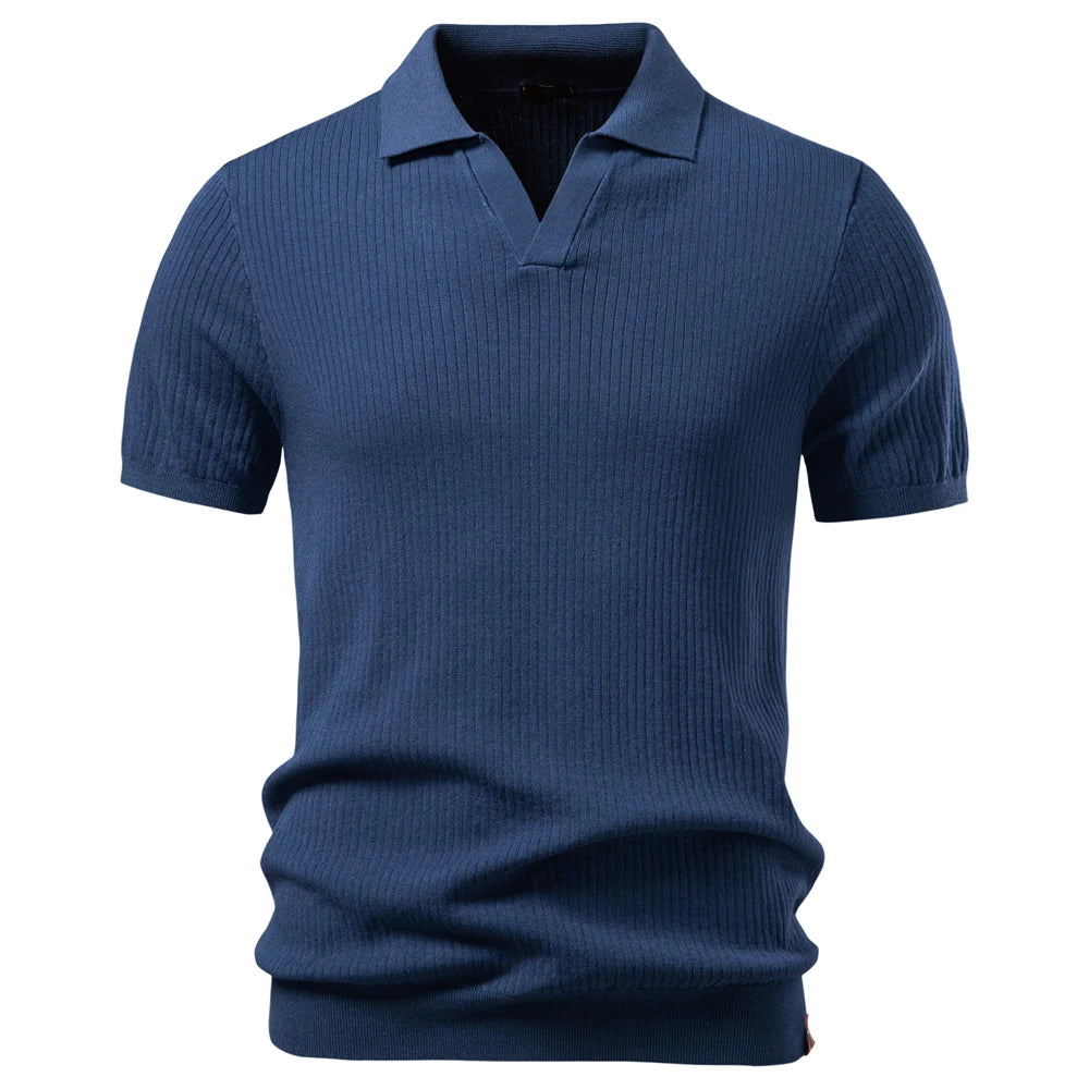 Polo Clásico Elegante Hombre | Color Sólido Transpirable | Tallas S-XXL | Tico Trendy