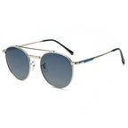 Gafas De Sol Circulares Hombre | Polarizadas UV400 Montura Metal Retro | Casual Clásico
