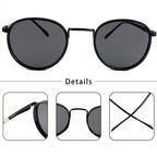 Gafas de Sol Caterside Redondas | Polarizadas Vintage | Montura Metal Steampunk TR