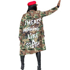 Gabardina de camuflaje para mujer, ropa de talla grande, abrigo con estampado de letras, ropa de calle, Top corto de estilo largo, venta al por mayor, envío directo, 2020
